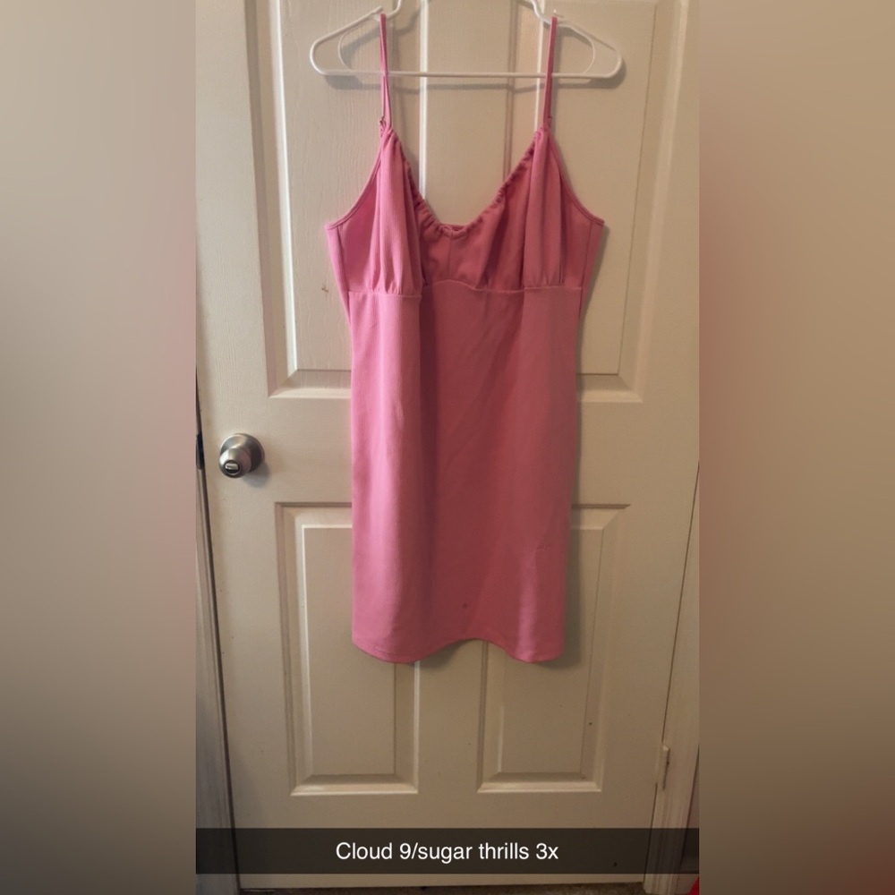 Sugar Thrills 3x pink strapped dress